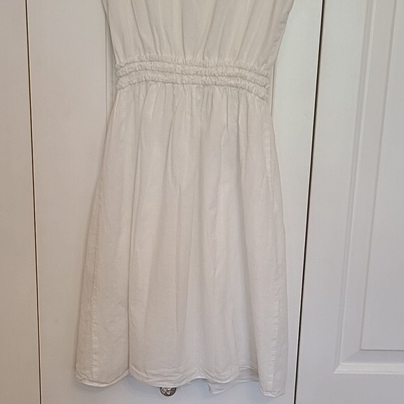 Max Studio White Sleeveless Lace Front 100% Cotton Dress Size M - Picture 7 of 11